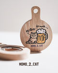 MOMO_2_CAT 木製開瓶器磁石