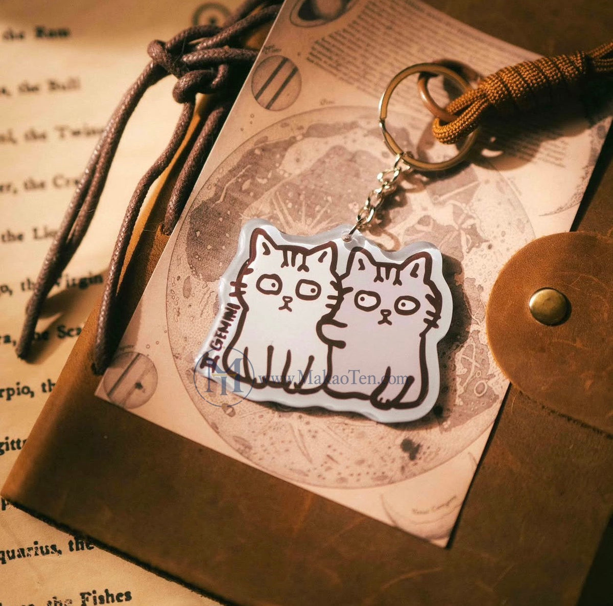 Meowodiac Keychain