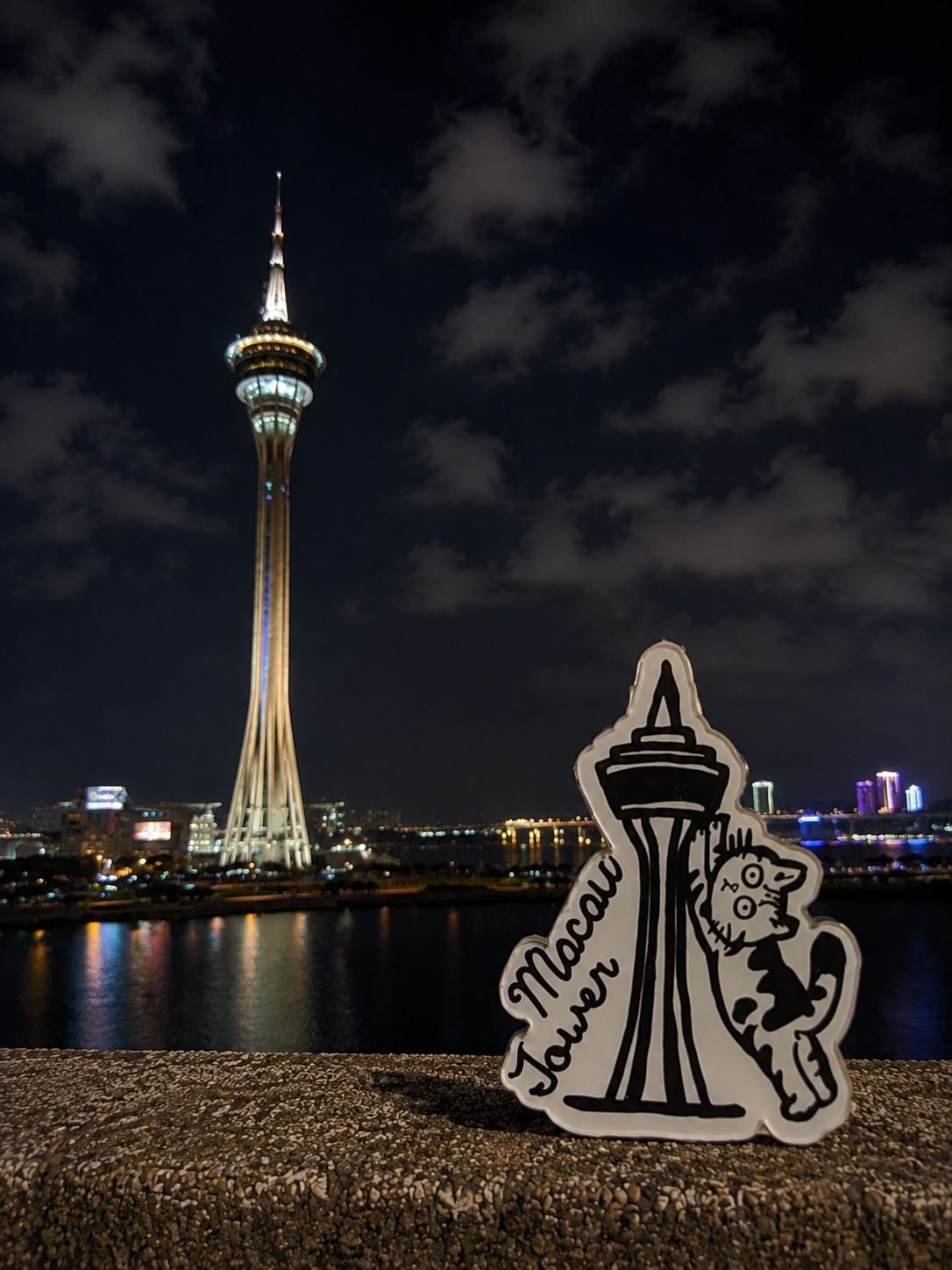 Macau Tower MOMO Cat Acrylic Souvenir