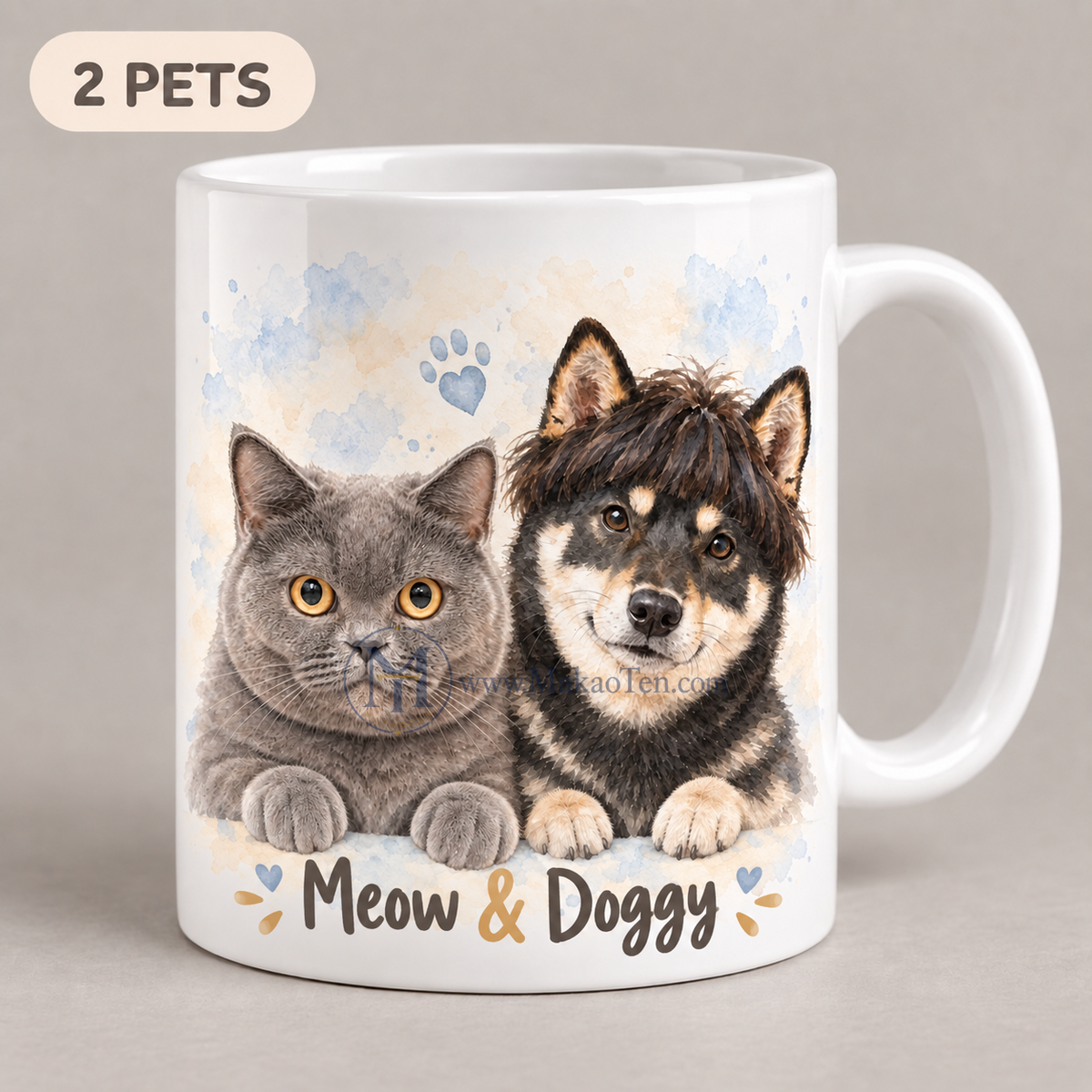 Personalized Designs Mug – Pet Photo Custom Illustration