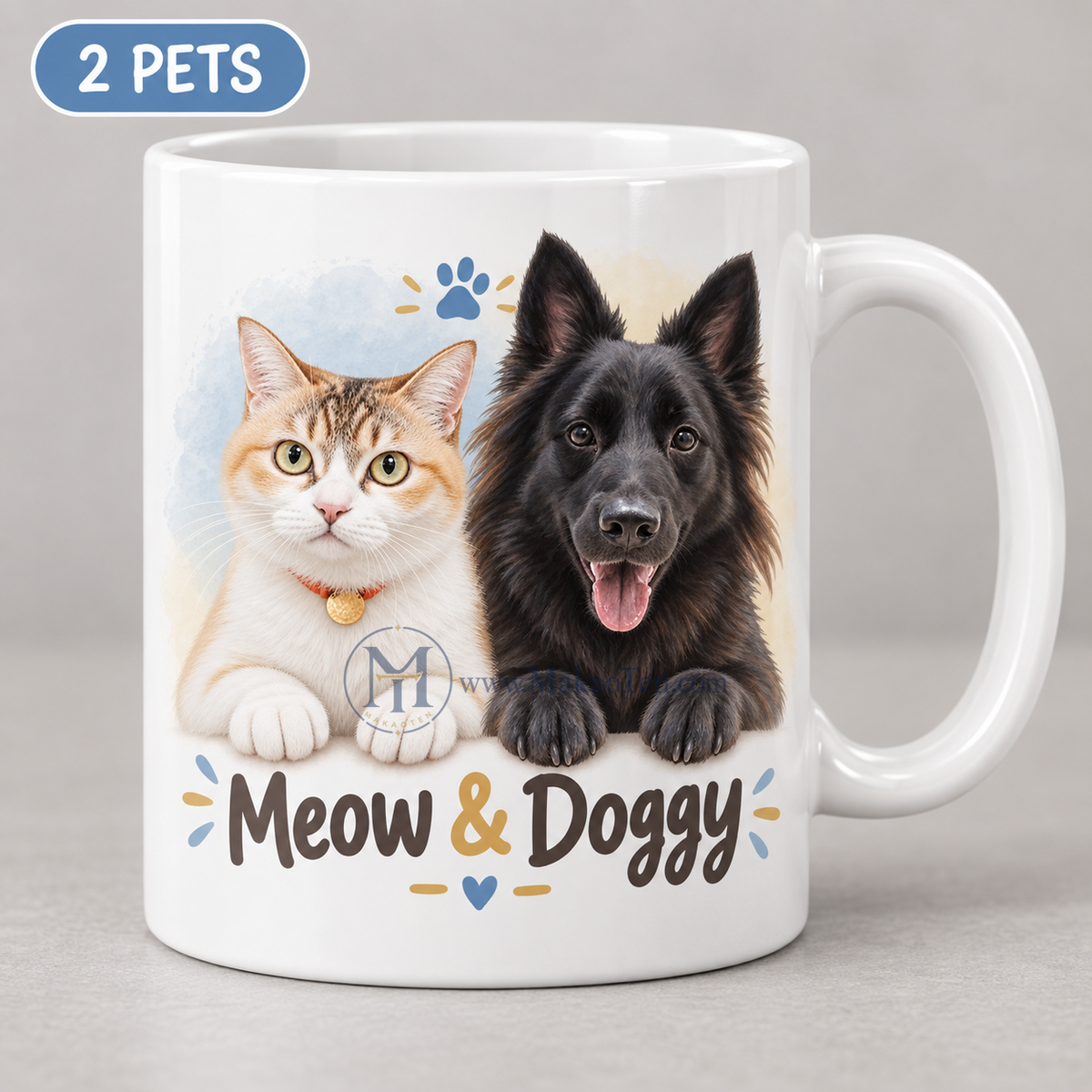 Personalized Designs Mug – Pet Photo Custom Illustration