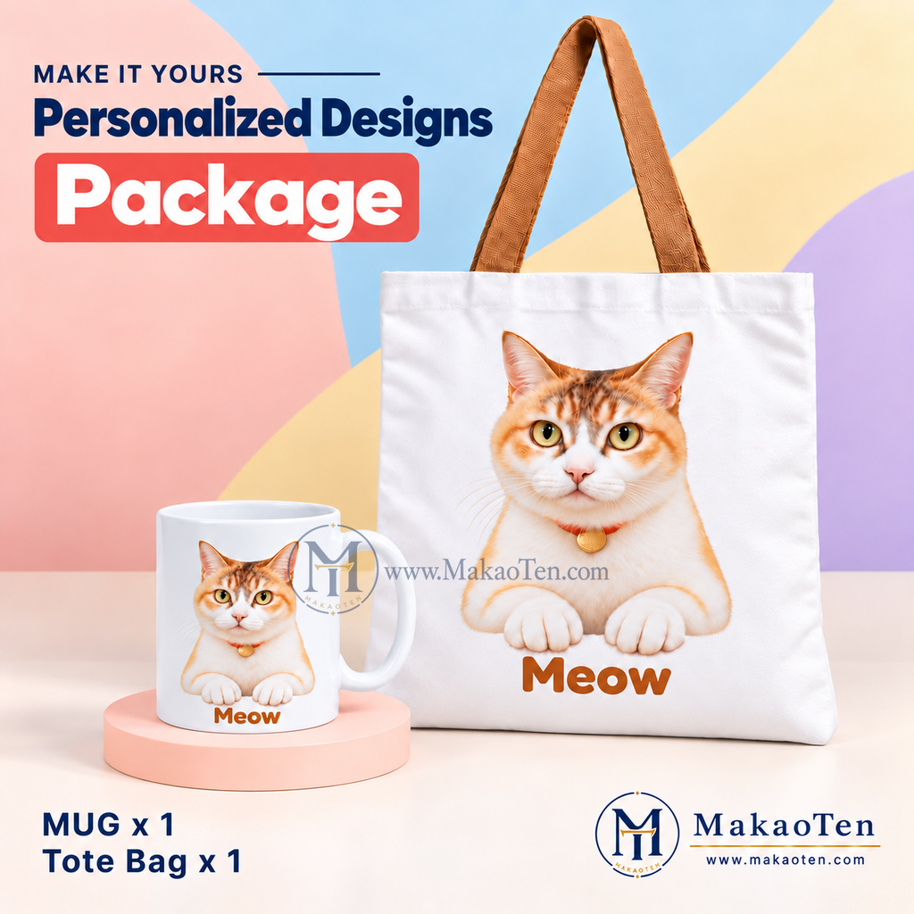 Personalized Designs Package – Custom Pet Mug & Tote Bag