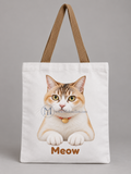 Personalized Designs Tote Bag – Pet Photo Custom Illustration